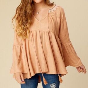 Altar'd State Rust Boho Blouse